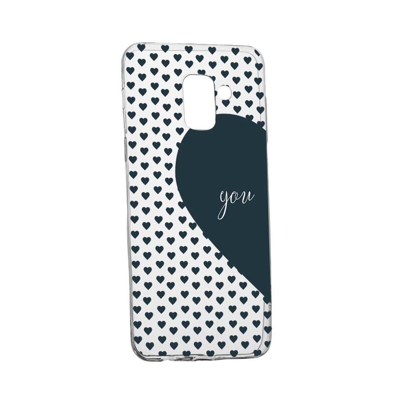 Husa Silicon, Transparent, Slim, Love Me + You, 101, Samsung Galaxy A6 2018