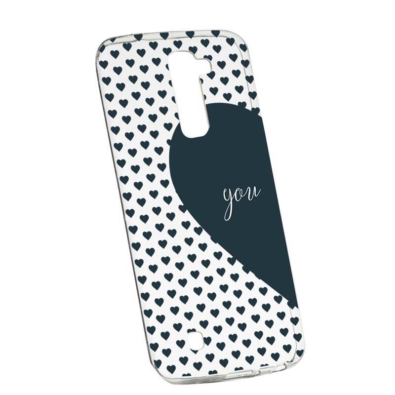 Husa Silicon, Transparent, Slim, Love Me + You, 101, LG G7 ThinQ
