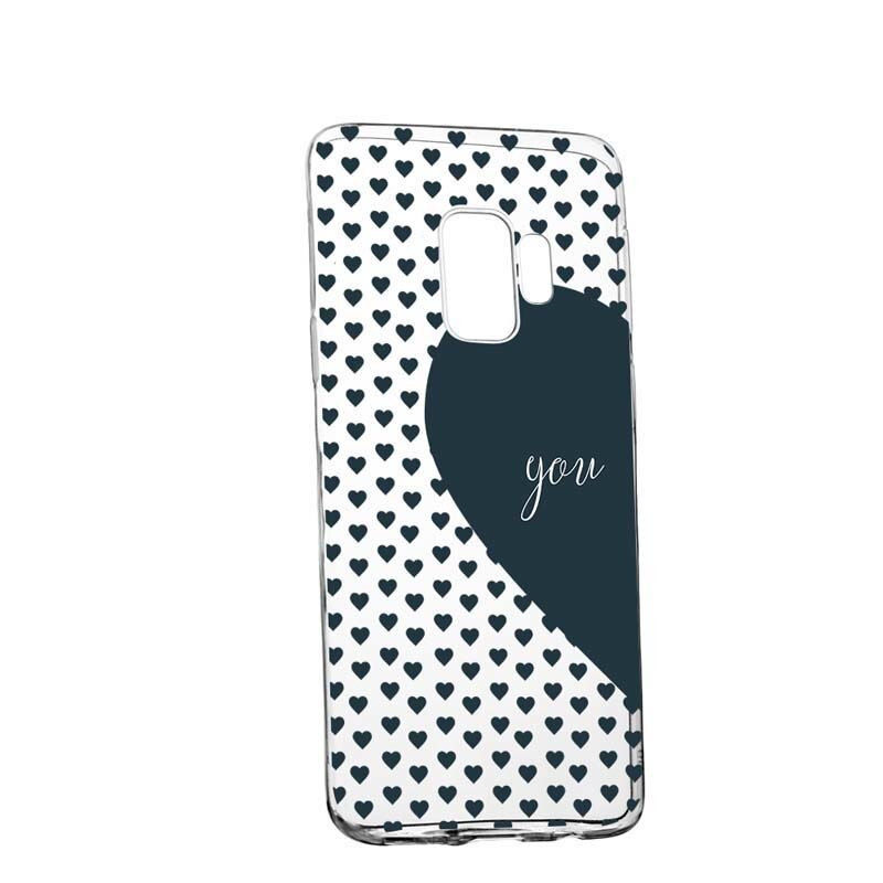 Husa Silicon, Transparent, Slim, Love Me + You, 101, Samsung Galaxy J4 2018