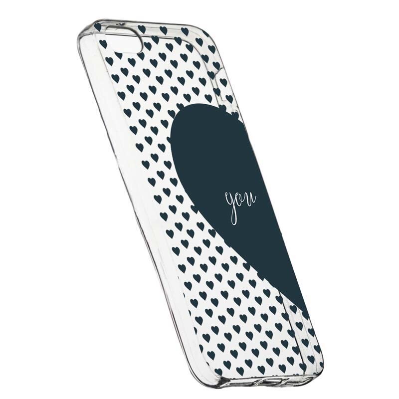 Husa Silicon, Transparent, Slim, Love Me + You, 101, Xiaomi Mi5S