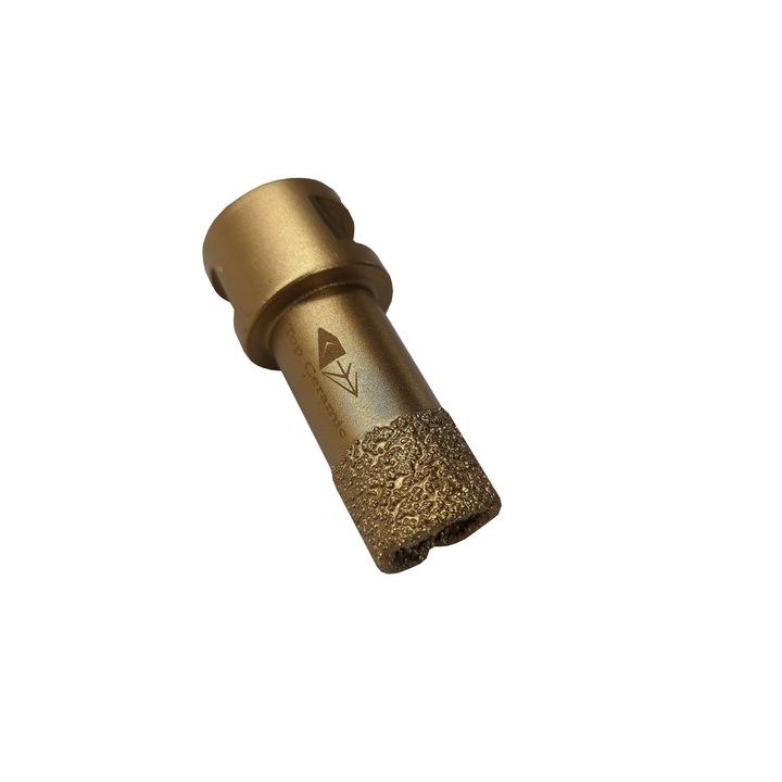 Carota diamantata 20 mm Top Ceramic Brazed M14 pentru polizor unghiular. Folosita la ceramica , granit , marmura , piatra