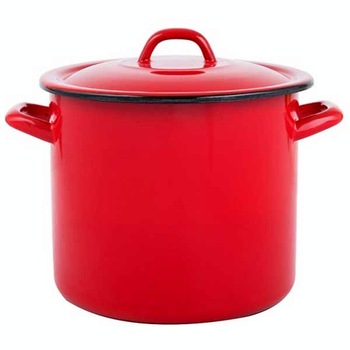 Oala cu capac, emailata, 8L Oala cu capac, emailata, 8L