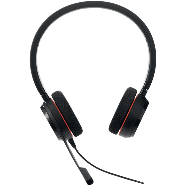 Слушалки Jabra Evolve 20 UC Stereo, Управление през кабел, USB