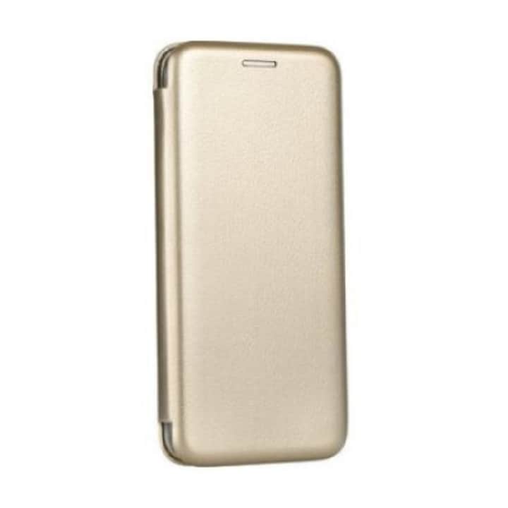 A Samsung Galaxy S8 Plus Gold Flip borítóval kompatibilis burkolat