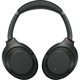Casti Over the Ear Sony WH-1000XM3B, Wireless, Bluetooth, Noise cancelling, Microfon, Autonomie 30 ore, Negru