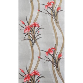 Tapet DEGRETS 059-01 hartie Iris gri-rosu, 0.53m x 10.05m, 5.3 mp Tapet DEGRETS 059-01 hartie Iris gri-rosu, 0.53m x 10.05m, 5.3 mp
