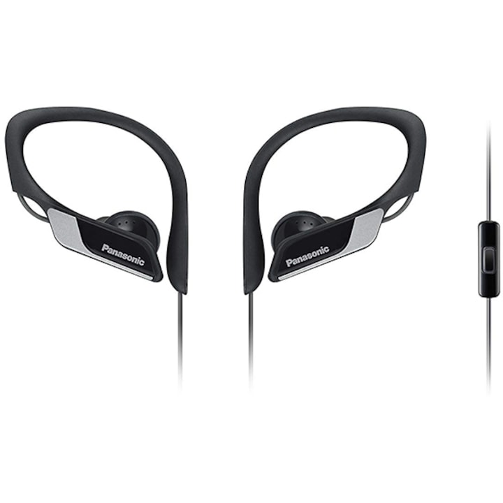 Panasonic RP-HS35ME-K sport fülhallgató, Mikrofonnal, Fekete