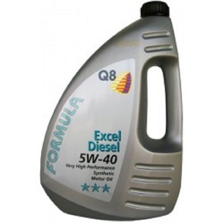 Синтетично масло за дизелови двигатели Q8 FORMULA DIESEL EXCEL 5W40, 4л ...