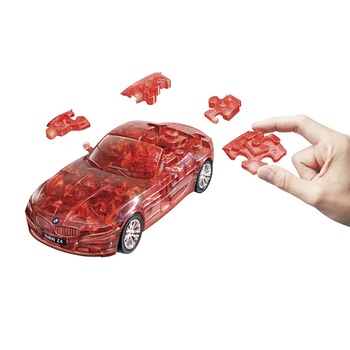Kit de construit BMW Z4 Rosu transparent 1:32 Puzzle Fun 3D Kit de construit BMW Z4 Rosu transparent 1:32 Puzzle Fun 3D