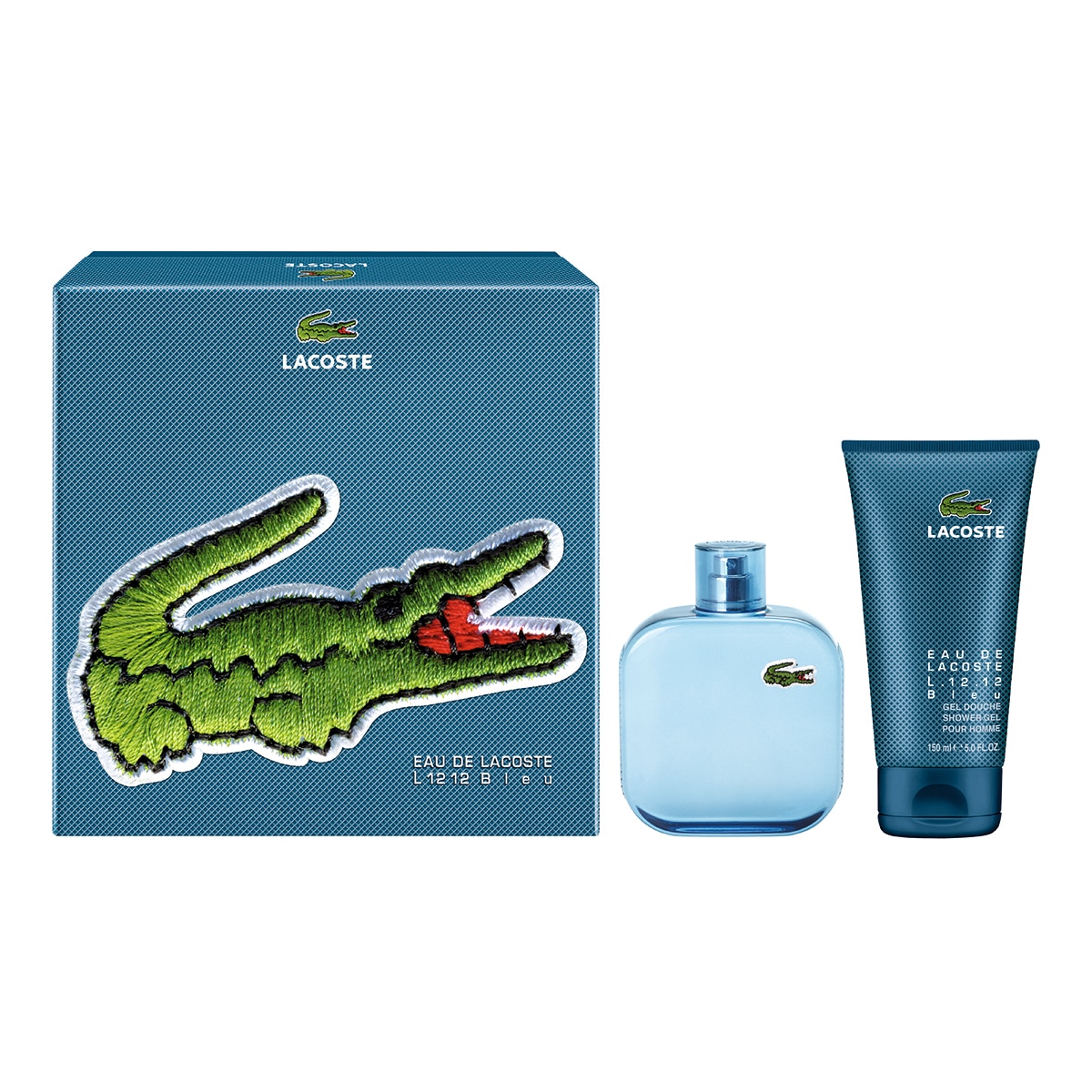 Set cadou Lacoste Blue, Barbati: Apa de Toaleta, 100 ml + Gel de