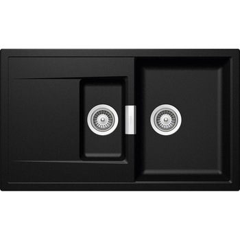 Chiuveta granit Schock Mono D-150 Magma Cristadur 860 x 510 mm, adancime cuva 200 mm, reversibila, montare pe blat Chiuveta granit Schock Mono D-150 Magma Cristadur 860 x 510 mm, adancime cuva 200 mm, reversibila, montare pe blat
