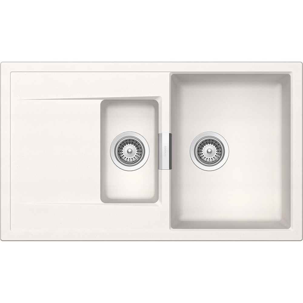 Chiuveta granit Schock Mono D-150 Polaris Cristadur 860 x 510 mm, adancime cuva 200 mm, reversibila, montare pe blat