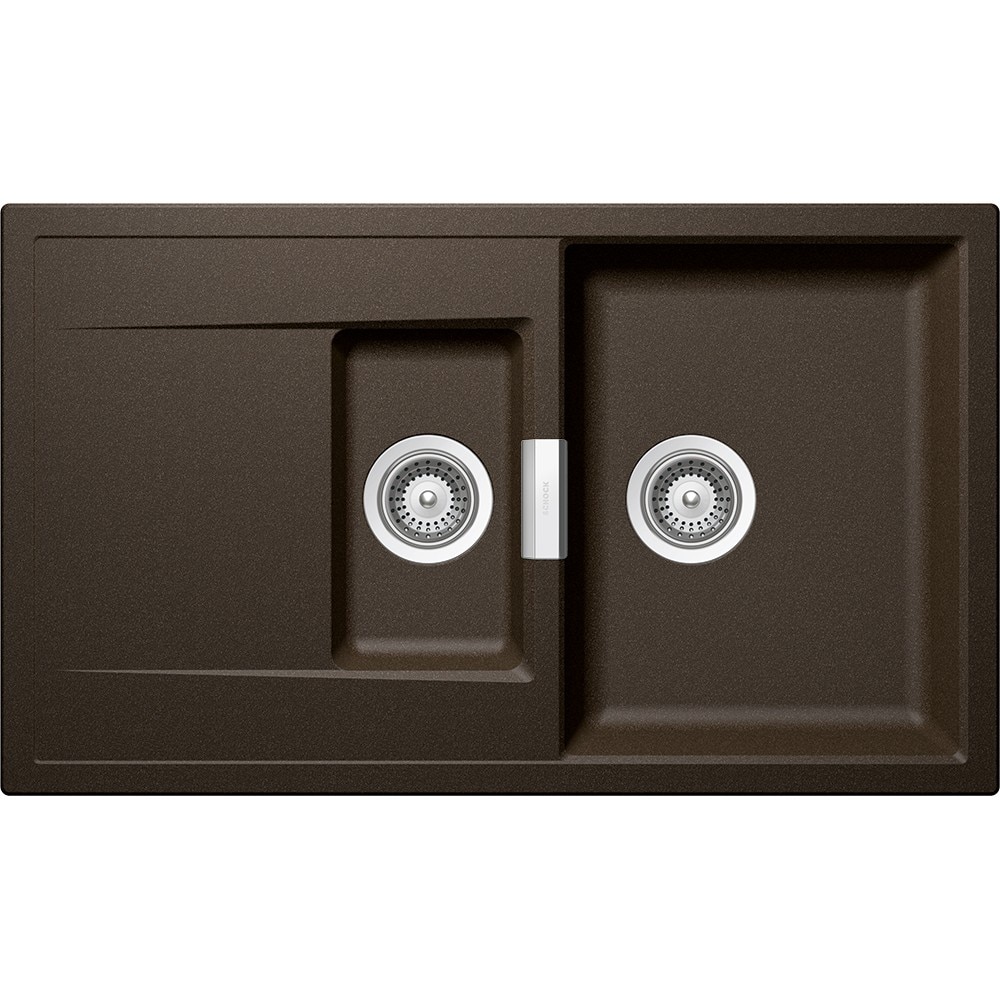 Chiuveta granit Schock Mono D-150 Bronze Cristadur 860 x 510 mm, adancime cuva 200 mm, reversibila, montare pe blat