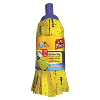 Rezerva Mop cu benzi Fino, Galben Rezerva Mop cu benzi Fino, Galben