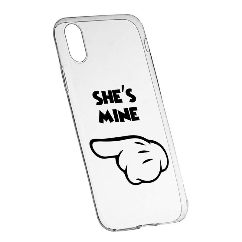 Husa Silicon, Transparent, Slim, He's Mine, 106, HTC Desire 12