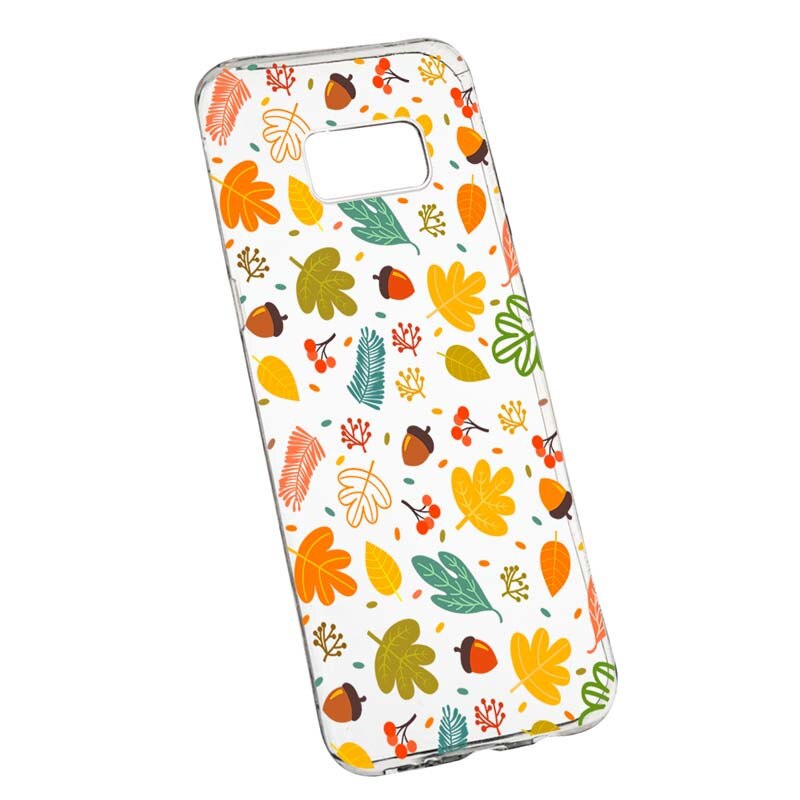 Husa Silicon, Transparent, Slim, Toamna, 108, Samsung Galaxy S8 Plus