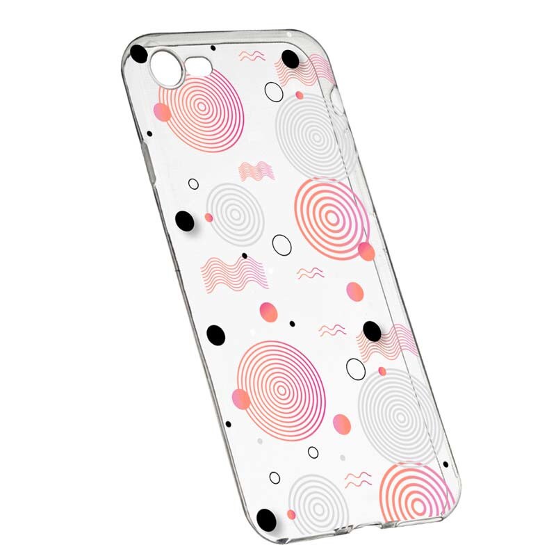 Husa Silicon, Transparent, Slim, Circle, 110, Apple iPhone 6 / 6S