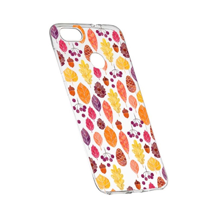 Силиконов калъф, прозрачен, тънък, есен, 111, HTC Desire 12 Plus