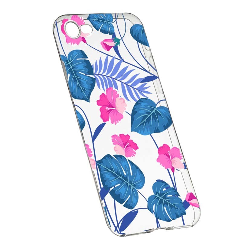Husa Silicon, Transparent, Slim, Tropical Blue, 112, Apple iPhone 6 / 6S