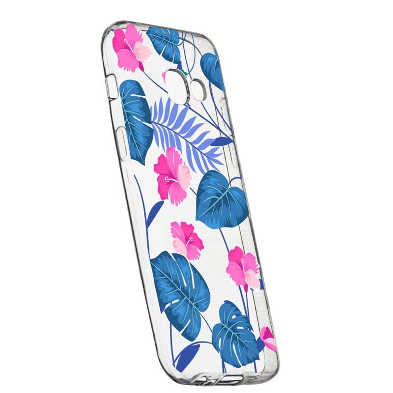 Husa Silicon, Transparent, Slim, Tropical Blue, 112, Samsung Galaxy A5 2017