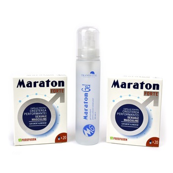 Pachet maraton, Parapharm, forte 40 capsule + maraton gel 50 ml Pachet maraton, Parapharm, forte 40 capsule + maraton gel 50 ml