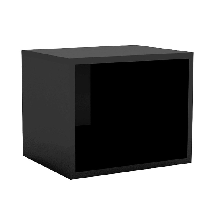 Callypso Függesztett kockapolc 30x30cm, fekete