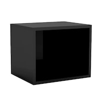 Etajera cub suspendat 30x30cm, negru