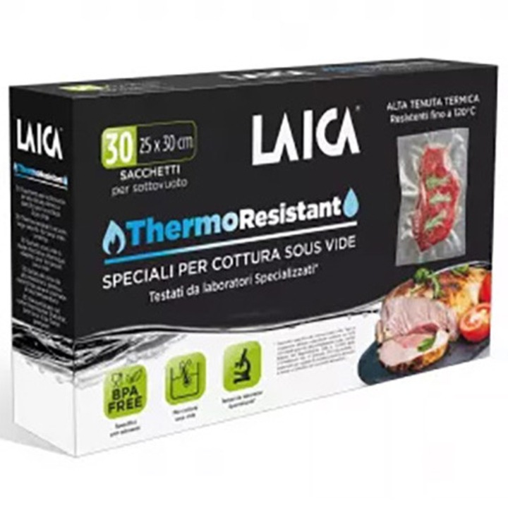 Set 30 pungi pentru gatit, Sous Vide Laica, ThermoResistant