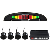 Senzori de parcare Timeless Tools cu display LED, negru