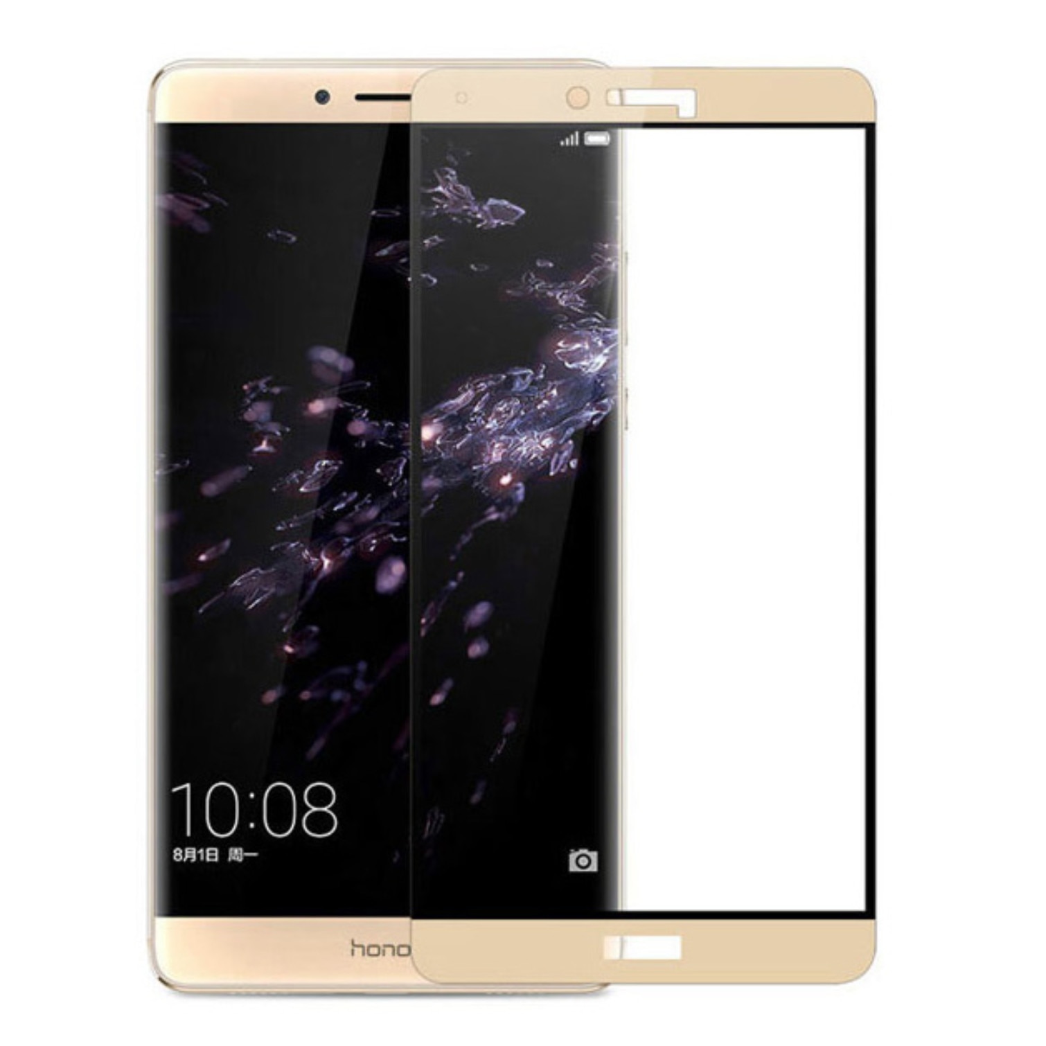 Folie protectie de sticla 9H pentru Huawei Honor 10, Gold, BBL420