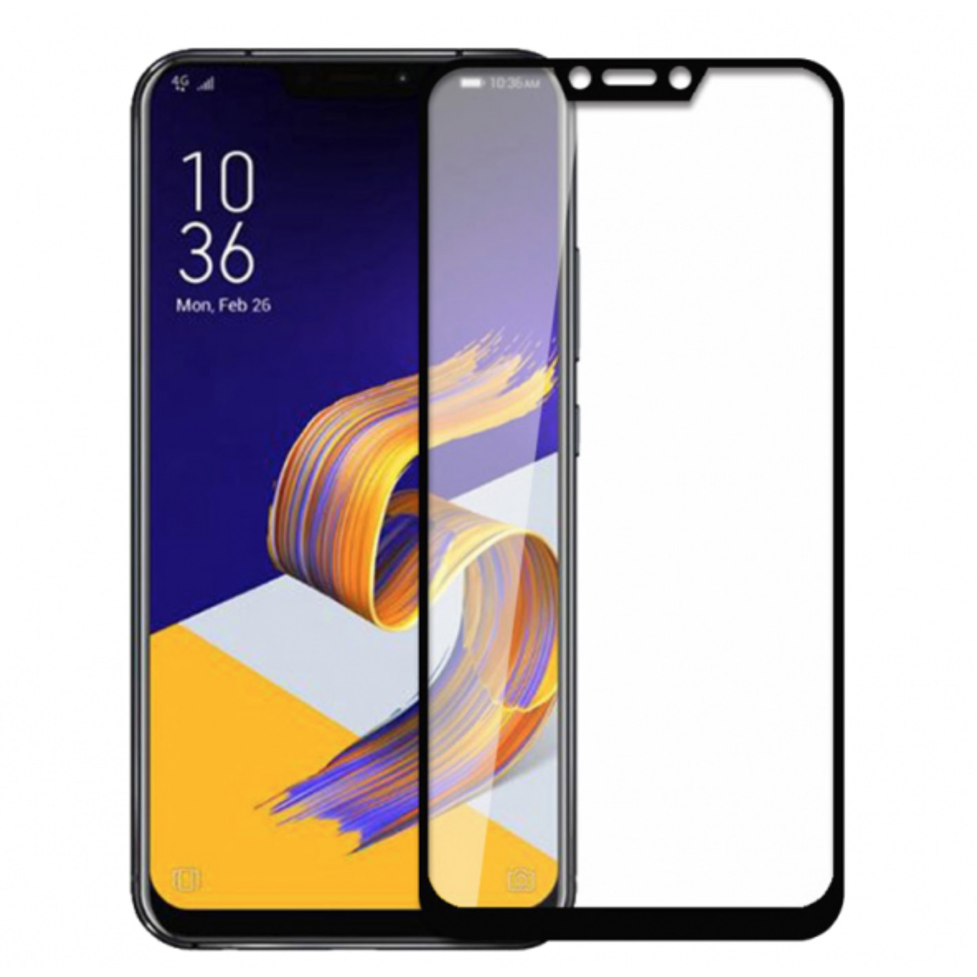 Folie de sticla tempered glass 9H pentru Nokia X6, negru, BBL427