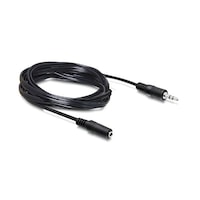 Cablu audio stereo, mufa Jack 3.5 mm tata, mufa Jack 3.5 mm mama, 5 m