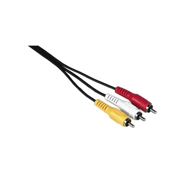 Cablu audio video, 3 mufe RCA tata-3 mufe RCA tata, lungime 3 m, Home Cablu audio video, 3 mufe RCA tata-3 mufe RCA tata, lungime 3 m, Home