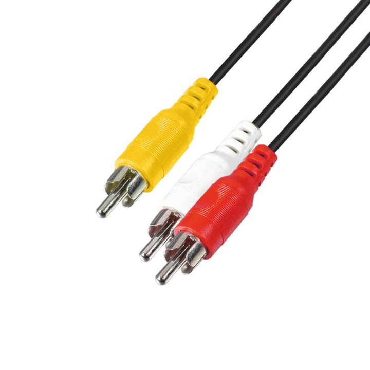Аудио кабел Home A 4X, 3 RCA мъжки-3 RCA мъжки, 1.5 м