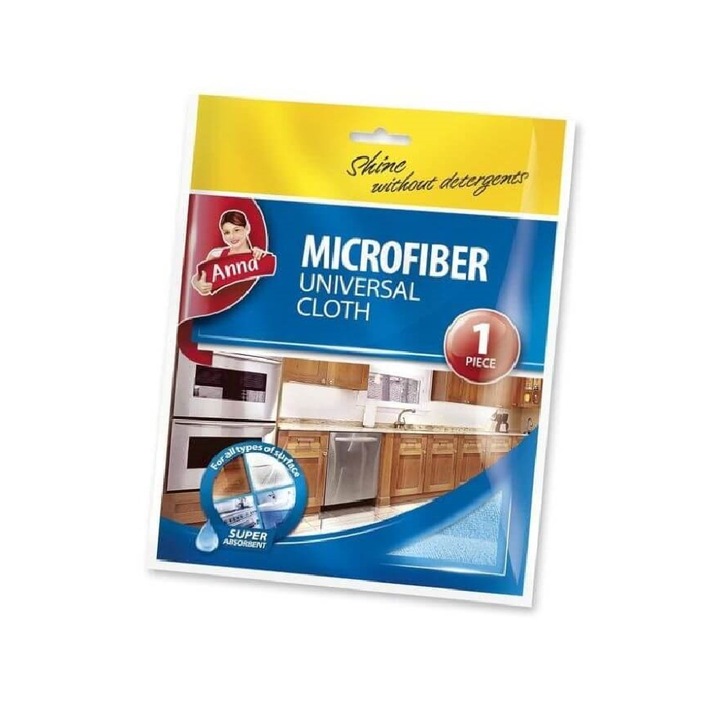 Laveta Universala ANNA, Microfibra, Culoare Albastra