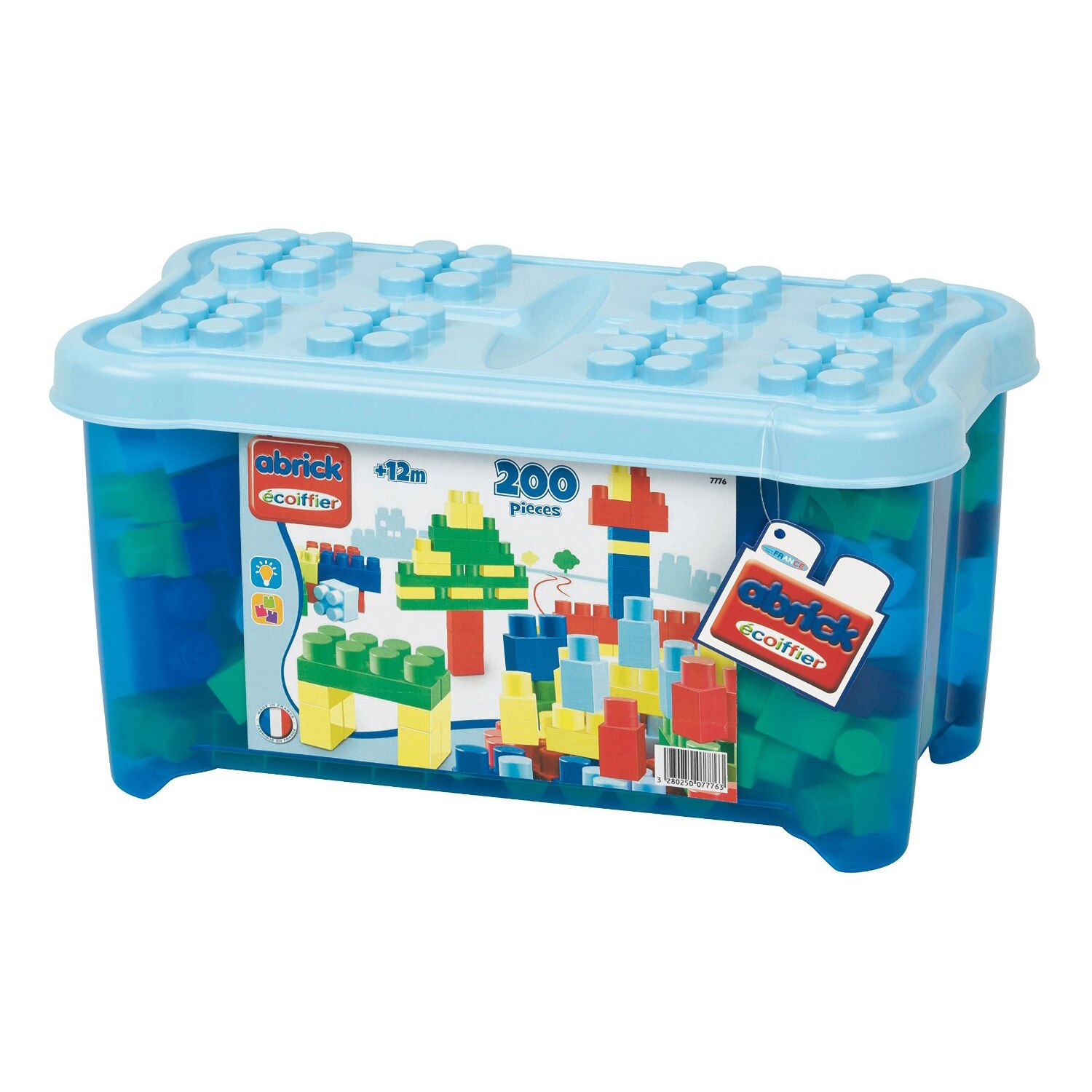 Ecoiffier - Set Constructii Abrick Albastru 200 Piese