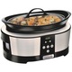 Slow cooker Crock-Pot SCCPBPP605-050, 5.7 л, 2 Настройки, Функция запазване на топлина, Електронен дисплей, Таймер, Мобилен керамичен съд, Сребрист