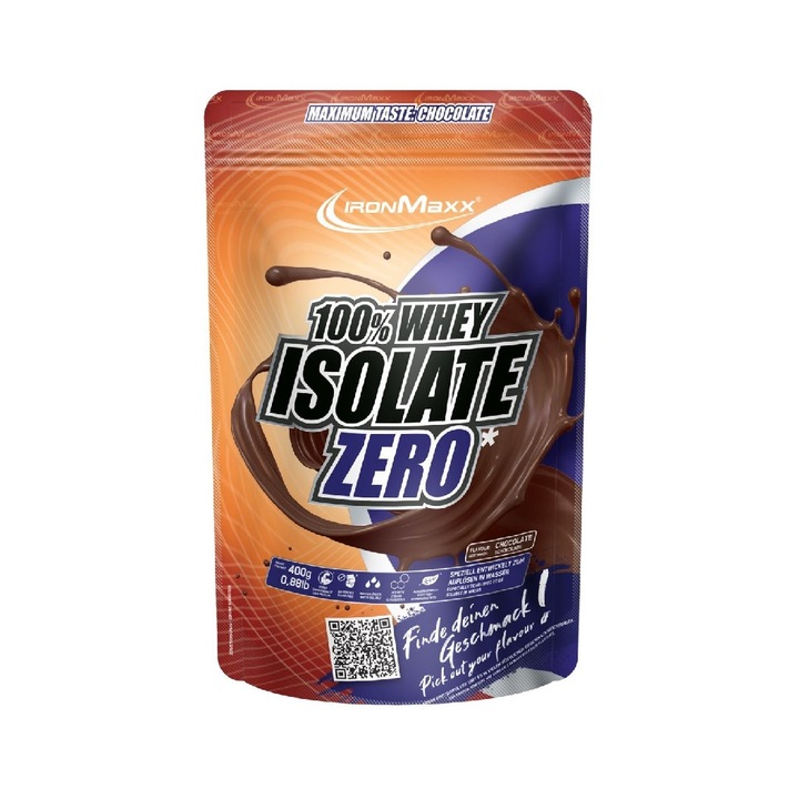 100% Whey Isolate Zero 400g - IronMaxx®
