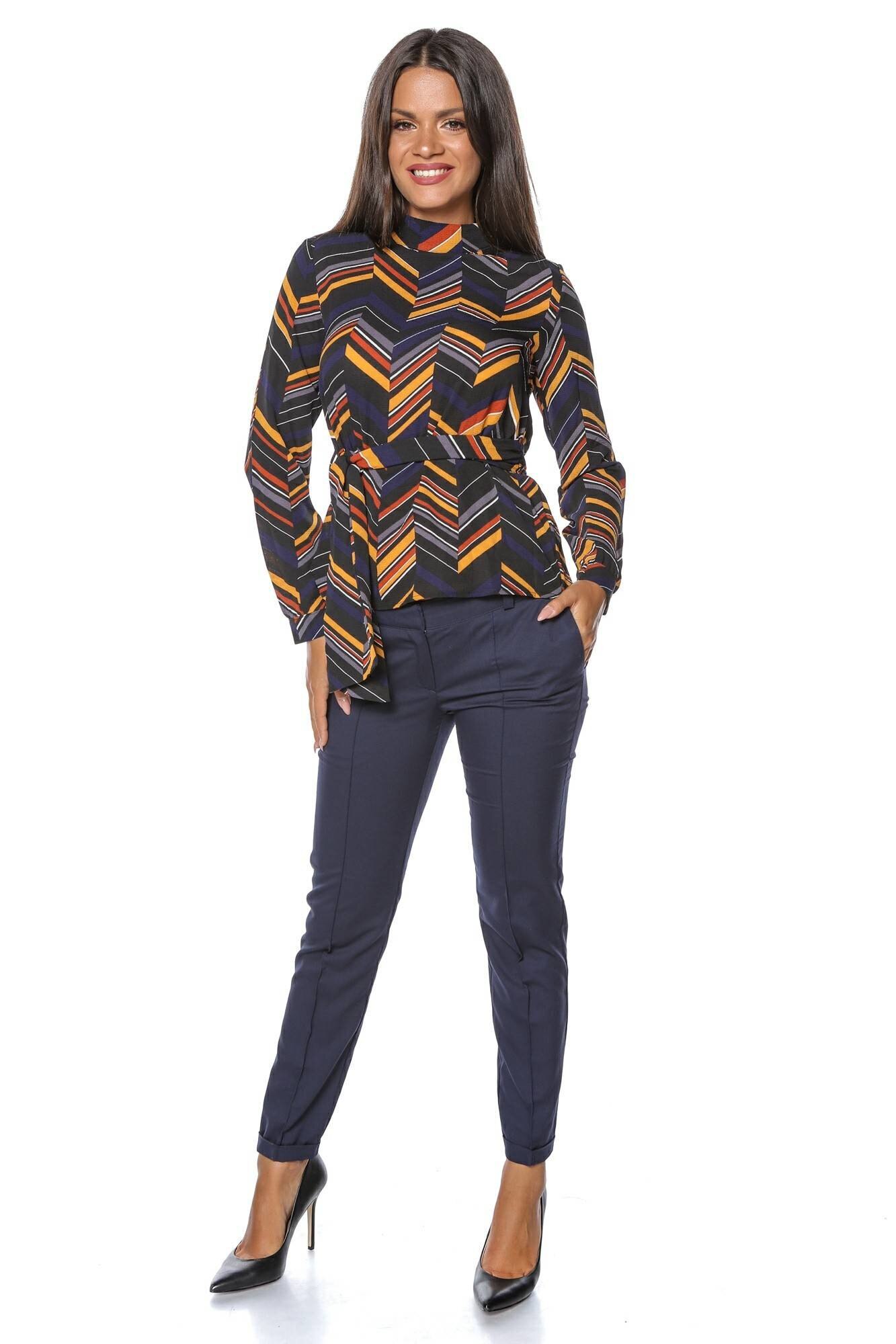 Bluza de dama, multicolora, ROH, cu cordon, 38