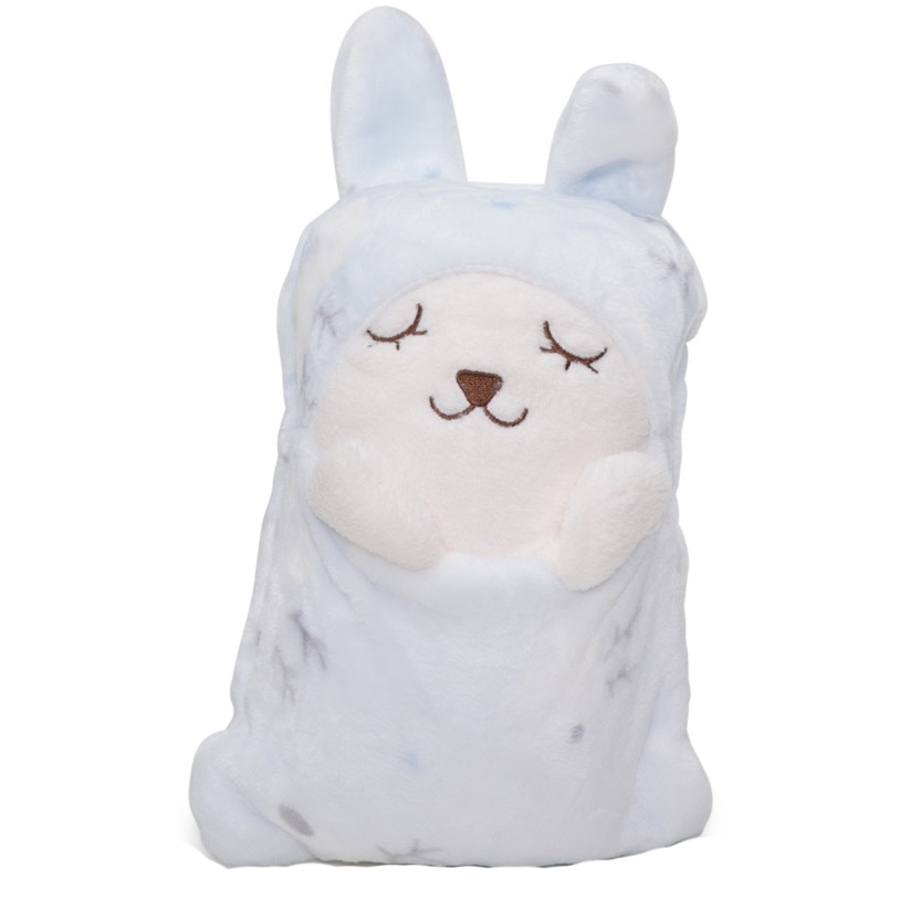 Paturica, Puffy, albastru deschis, 90x140 cm