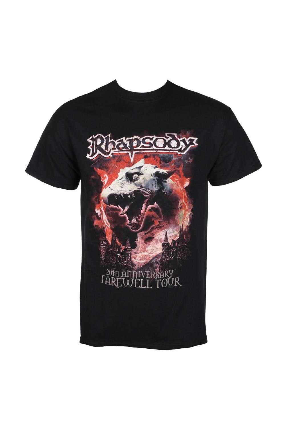 Tricou pentru barbati, Rhapsody, Dragon Head, Negru, M