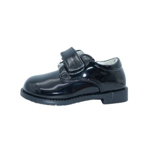 Pantofi baieti, ortopedici, piele, exterior lacuit