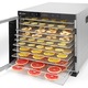 Deshidrator alimente Hendi Profi Line, 1000 W, 10 tavi, Temperatura reglabila 35-75°C, Gri