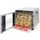 Deshidrator alimente Hendi Profi Line, 1000 W, 10 tavi, Temperatura reglabila 35-75°C, Gri