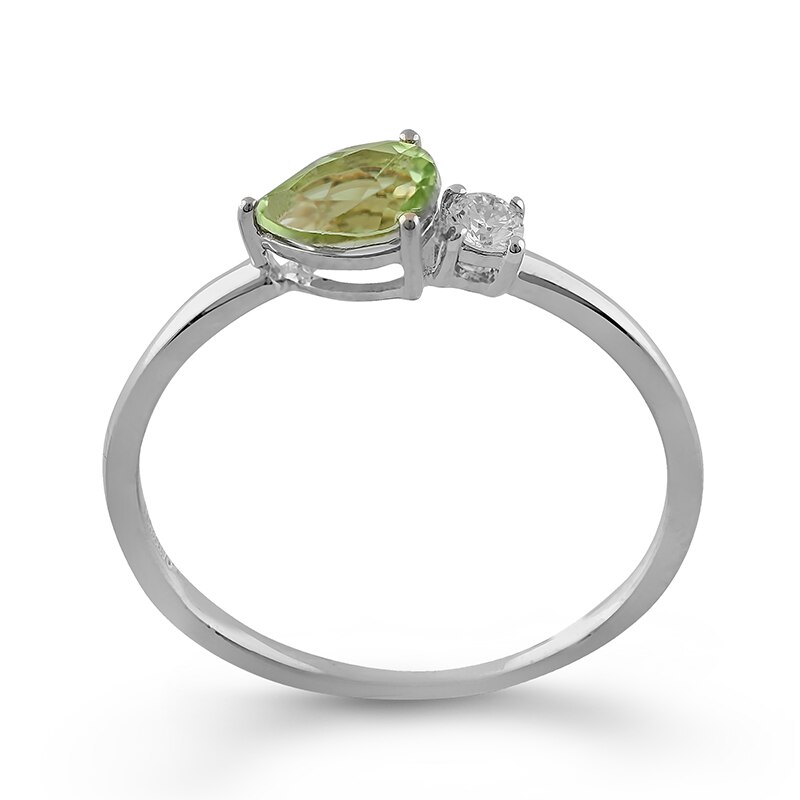 Inel Deruvo Aur 18k Diamant, Peridot, 51 RAJR25758-PEDW