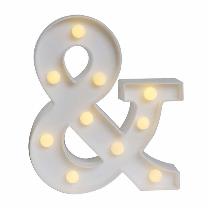 Simbol volumetric & luminos LED din plastic cu baterii