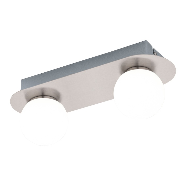 Mosiano fali lámpa, 95011, Nickel Matt-White, LED 2x3,3W, 2x340lm