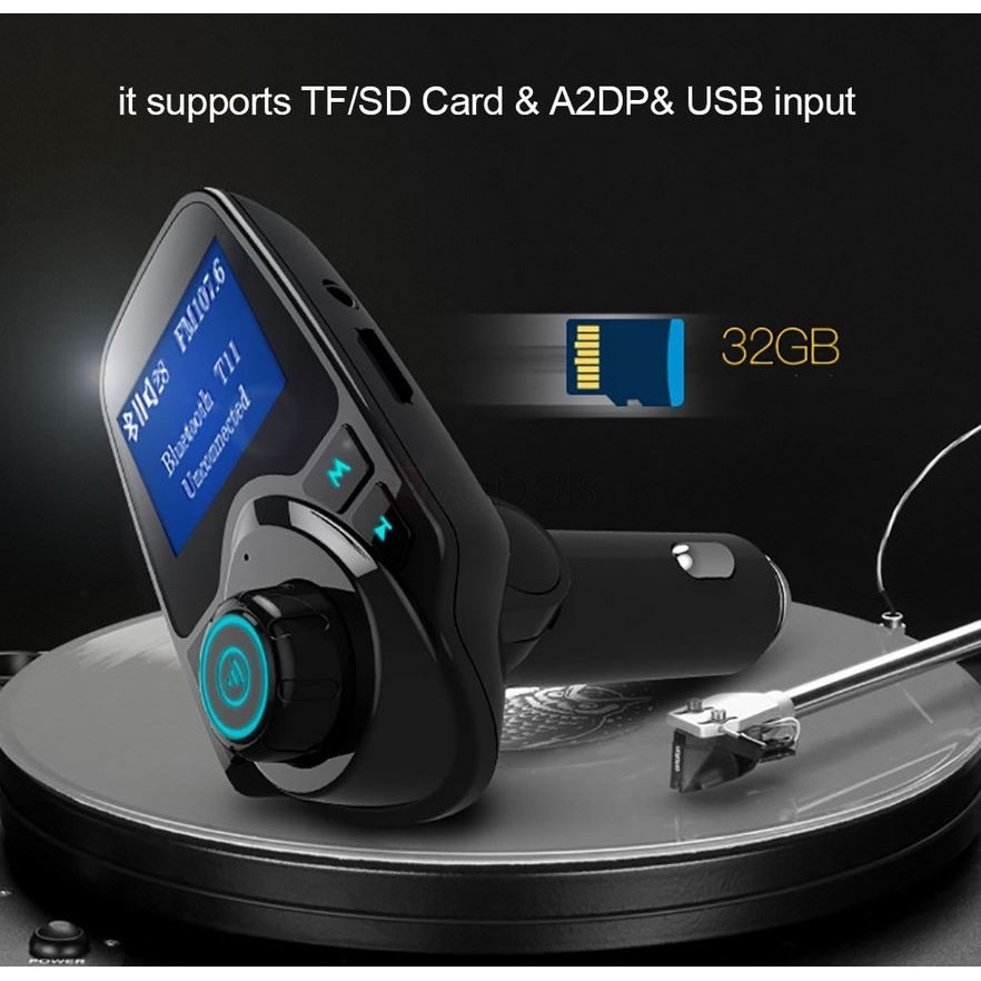 Generic T11 Multifunction Wireless Car MP3 Player Bluetooth FM Transmitter