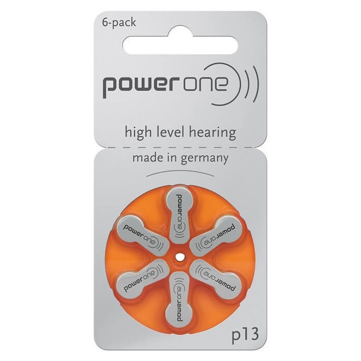 Set 6 baterii auditive zinc-aer Power-one P13