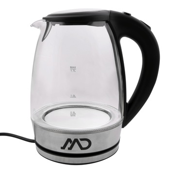 Fierbator apa MK-7924 MD, vas de sticla, 1.7 L, 2000 W, Negru Fierbator apa MK-7924 MD, vas de sticla, 1.7 L, 2000 W, Negru